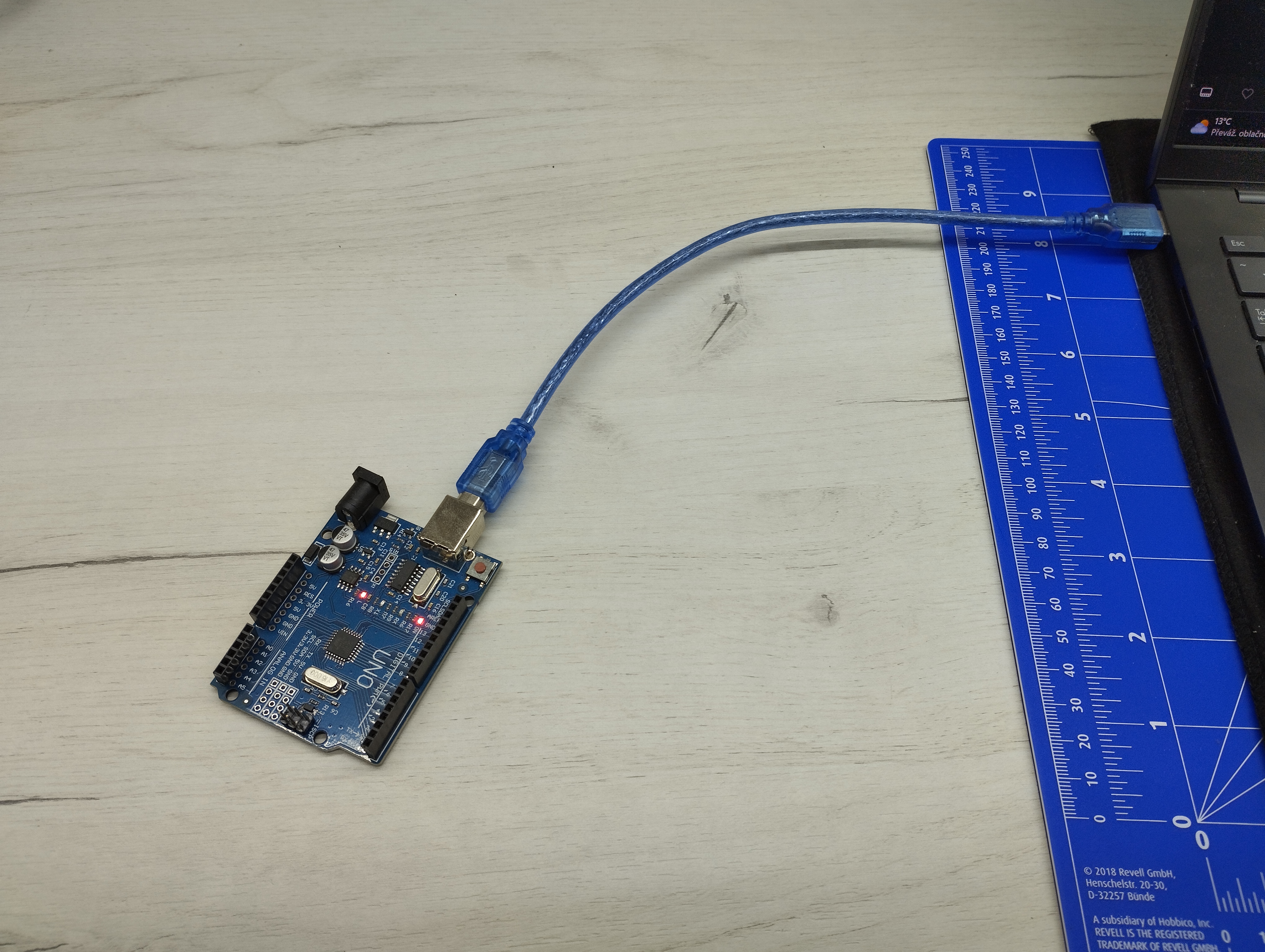 Připojení desky Arduino k PC